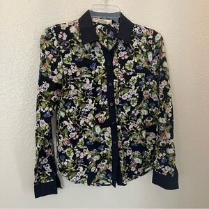 Floral Button-Up Blouse